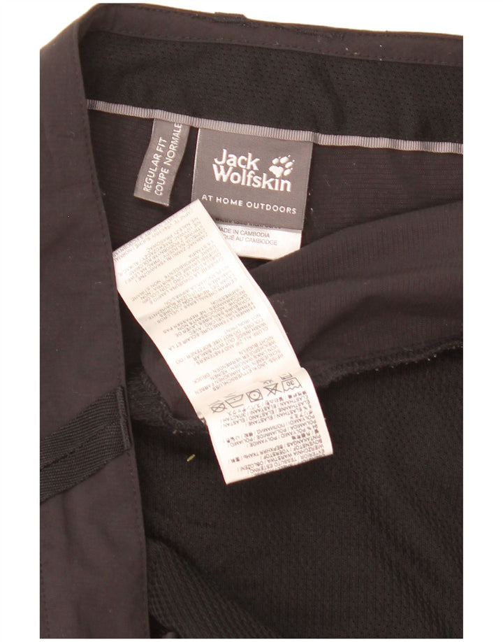 Pantaloni scurti cargo Jack Wolfskin pentru bărbați UK 46 XL W40 Poliamidă neagră