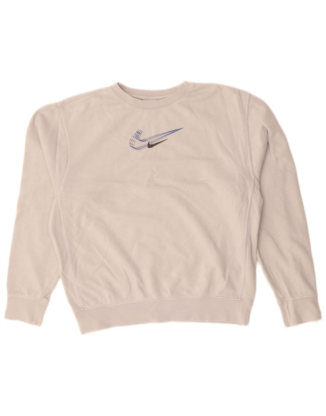 Pulover NIKE pentru femei, UK 8, bumbac gri mic