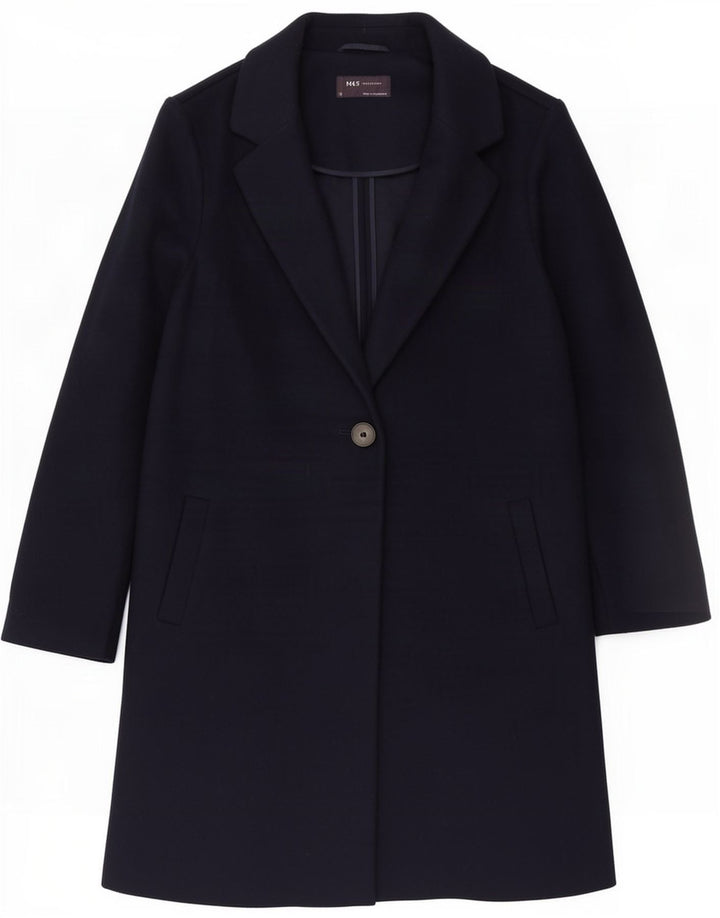 Pardesiu supradimensionat pentru femei Marks & Spencer UK 10 mic, poliester bleumarin