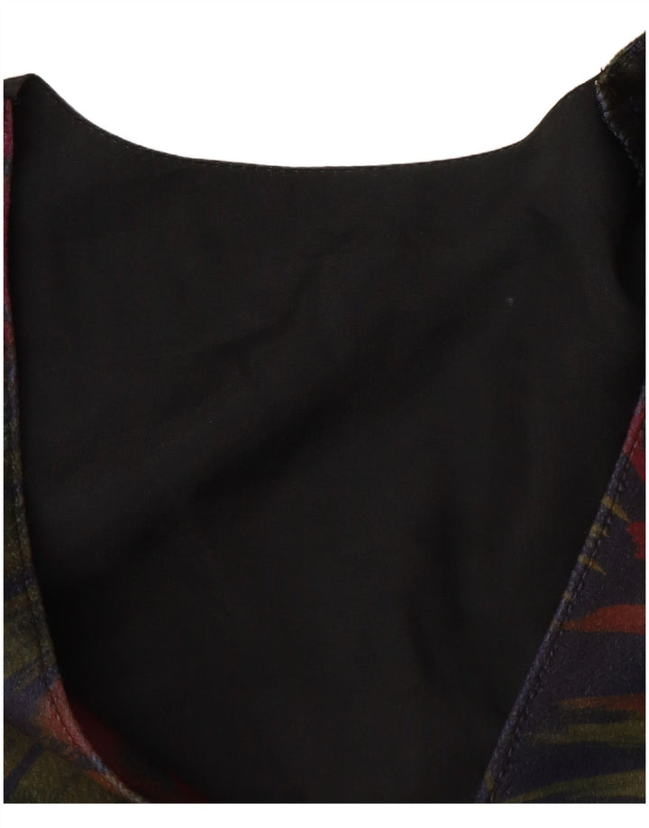 Vestă pentru femei VINTAGE UK 12 Medium Bleumarin Floral