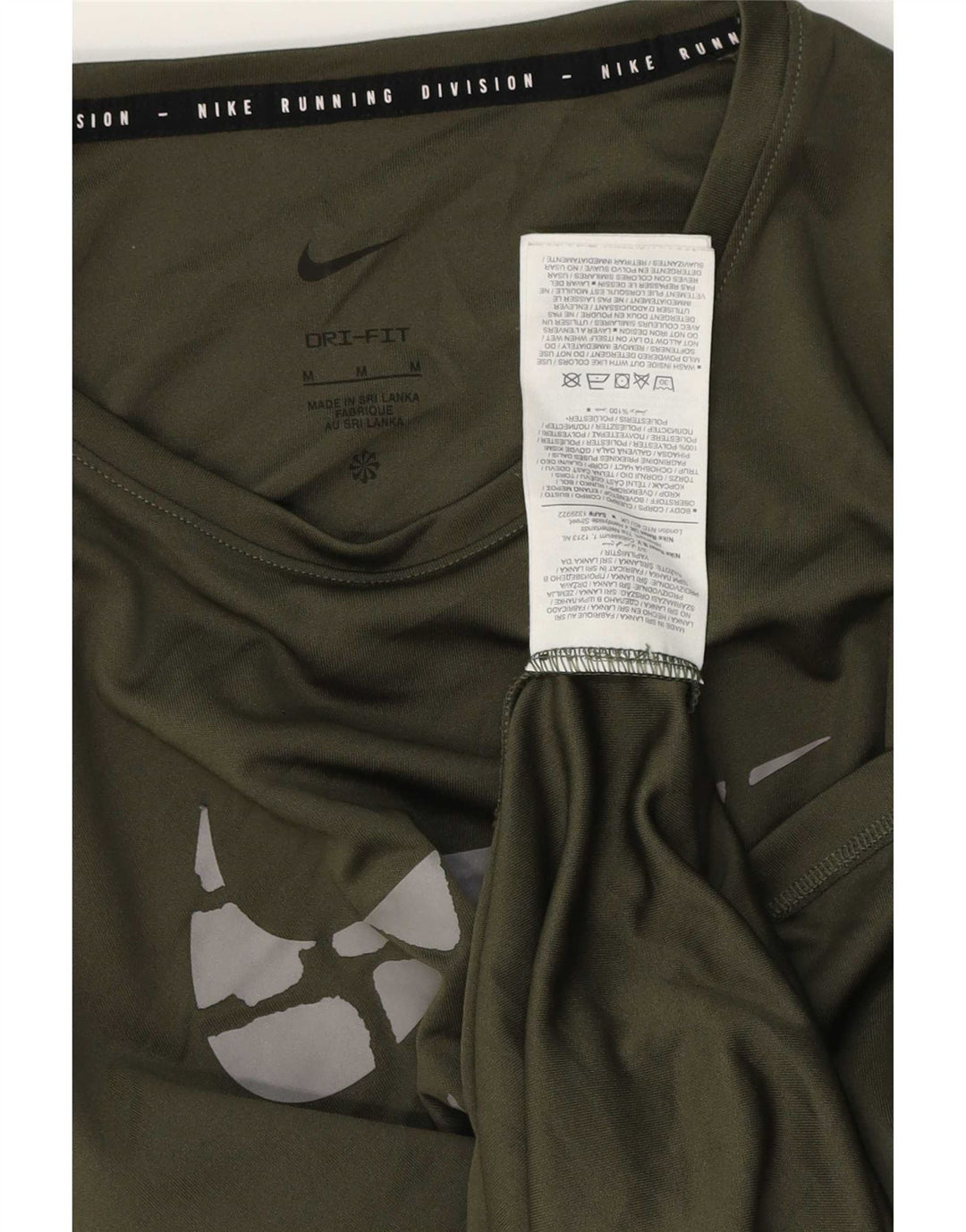 Tricou grafic pentru alergare Nike pentru bărbați Top Mediu Verde Poliester Sport