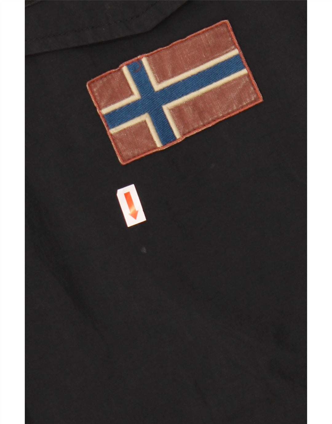 Jachetă Anorak cu glugă NAPAPIJRI pentru bărbați UK 36 Poliester negru mic