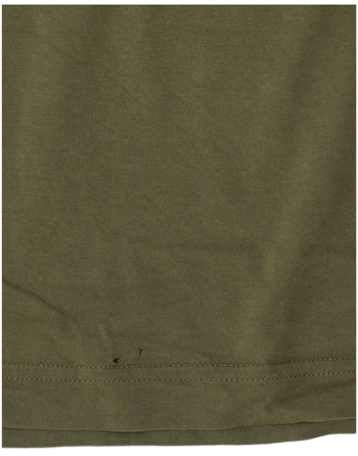 Tricou grafic Gant pentru bărbați Top Mediu Kaki Bumbac