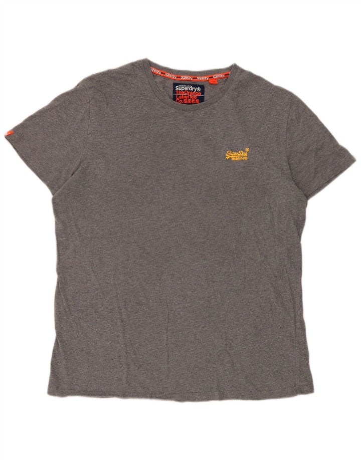 Tricou Superdry pentru bărbați Top 2XL, bumbac cu pete gri