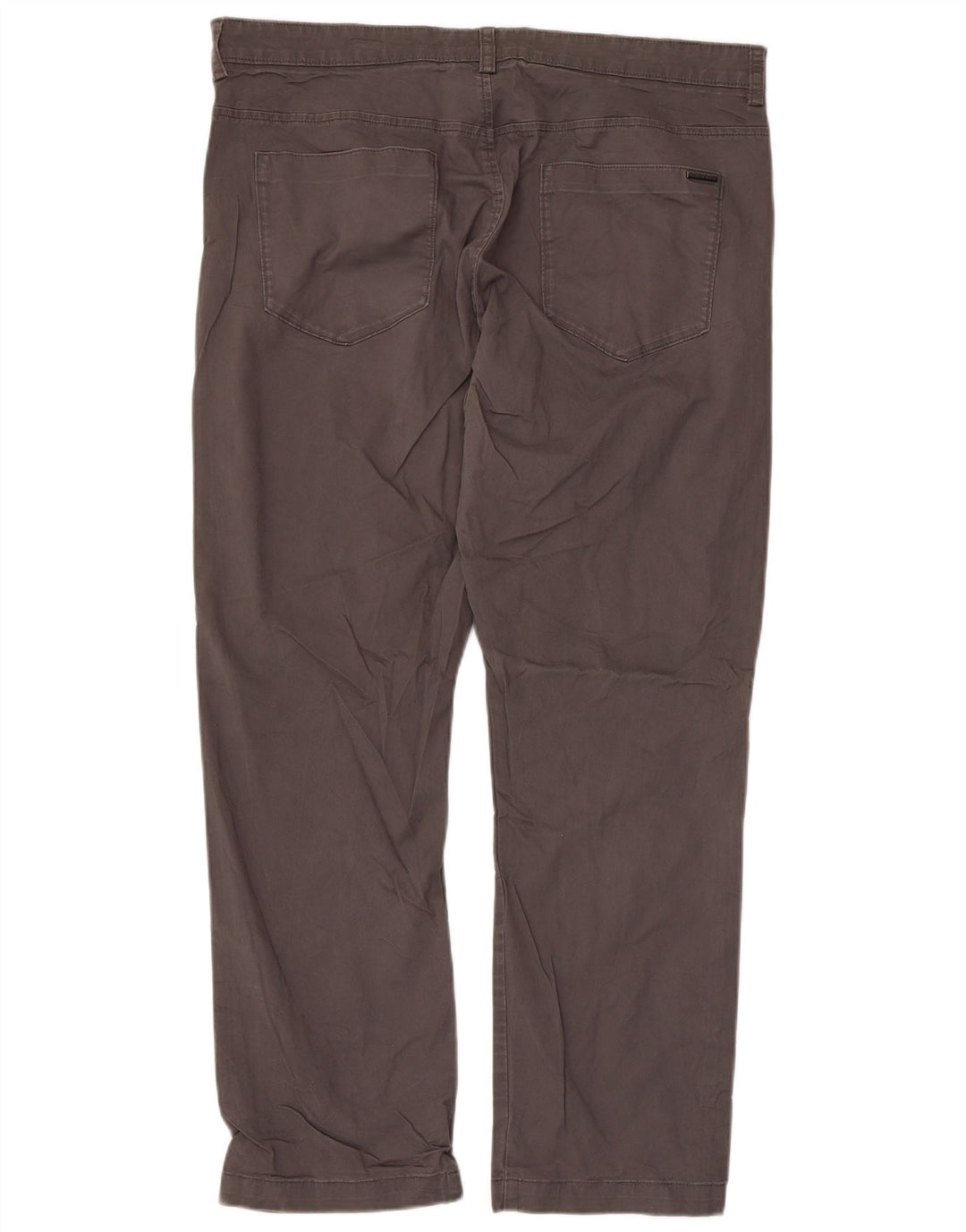 Pantaloni casual drepti pentru bărbați CALVIN KLEIN W36 L30 bumbac gri