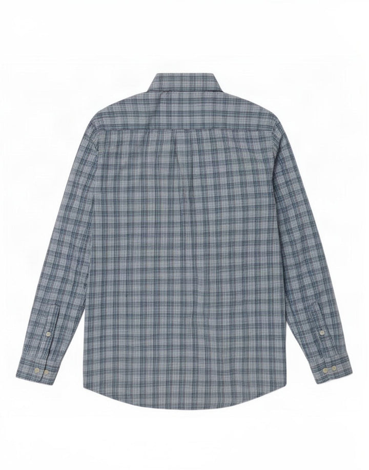 Cămașă pentru bărbați Tommy Hilfiger în carouri albastre mici