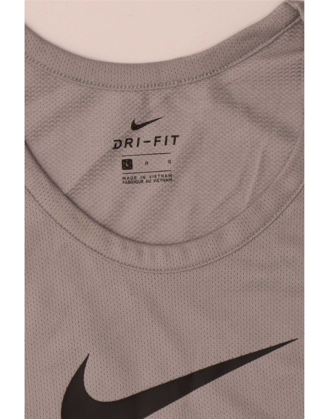 Top cu vestă grafică Nike Dri Fit pentru bărbați, mare, gri, poliester