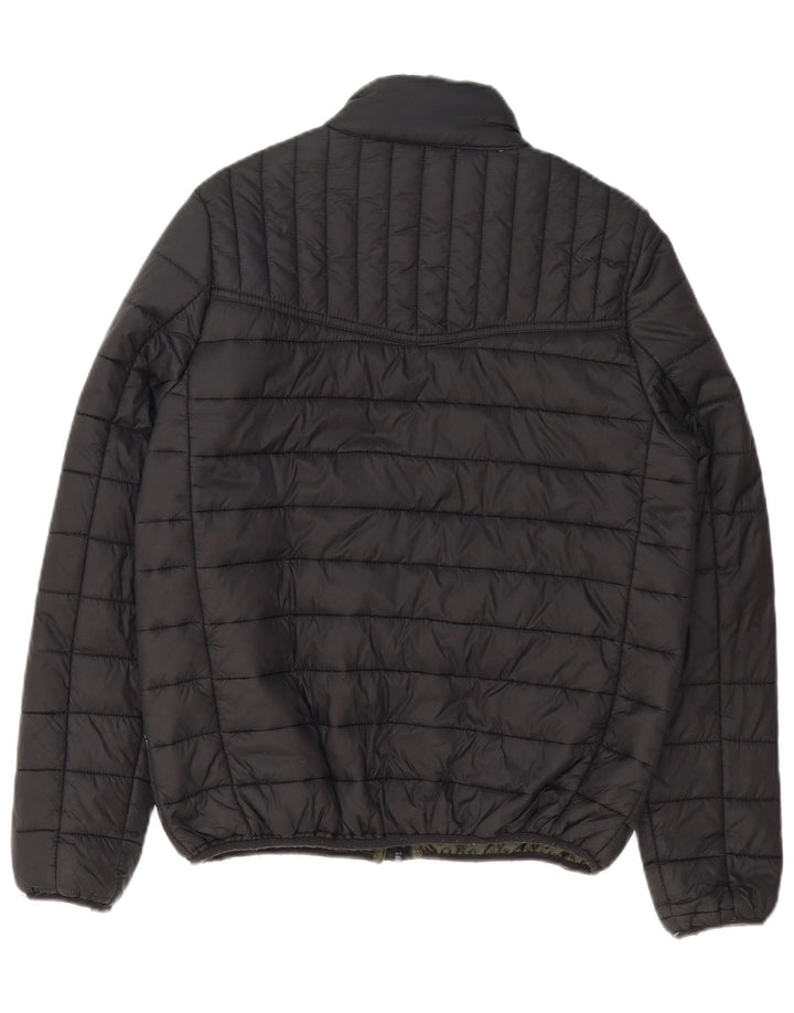 Jachetă căptușită pentru bărbați Urban Classics UK 36 Poliester negru mic
