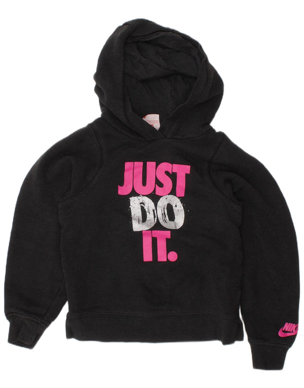 Pulover pentru fete NIKE Graphic Hoodie 3-4 ani XS bumbac gri