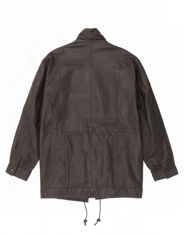 Jachetă din piele vintage pentru bărbați UK 42 XL neagră