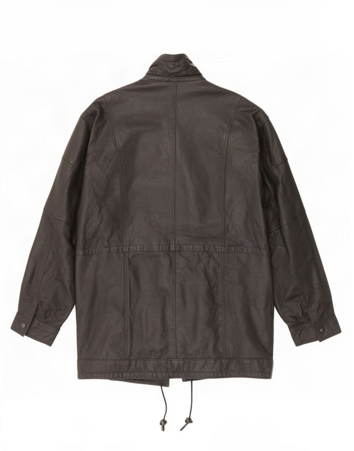 Jachetă din piele vintage pentru bărbați UK 42 XL neagră