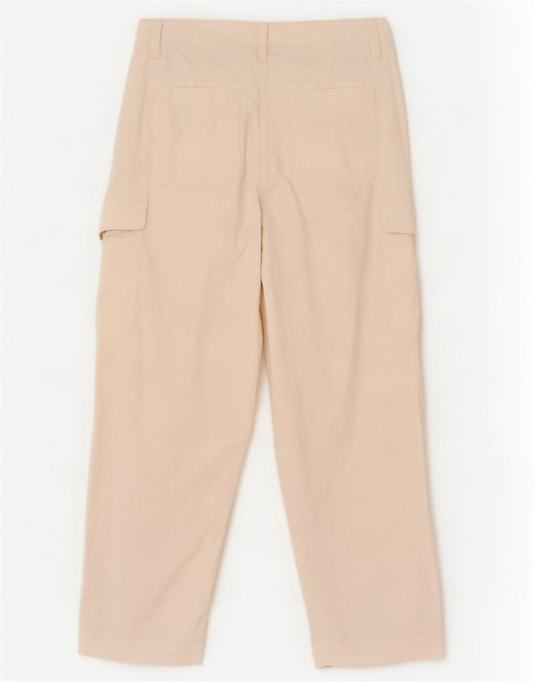 Pantaloni cargo pentru femei Marks & Spencer UK 14 Large W34 L29 Off White