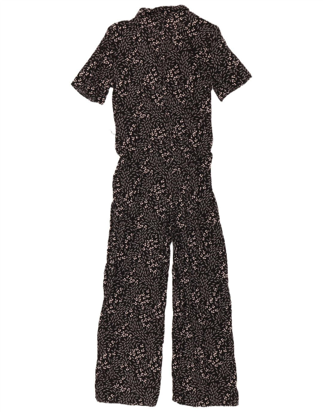 Salopetă Zara femeie cu mânecă scurtă, negru mediu, floral