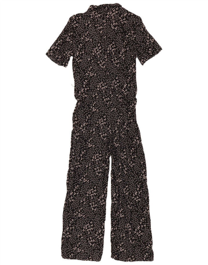Salopetă Zara femeie cu mânecă scurtă, negru mediu, floral