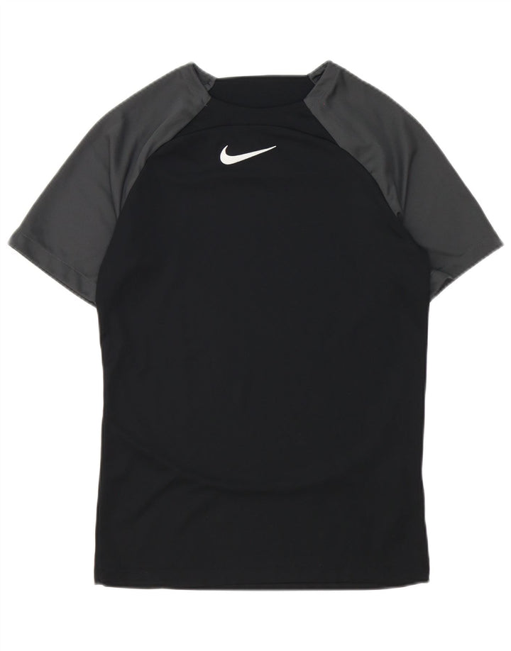 Tricou grafic Nike Dri Fit pentru bărbați Top mic, negru, poliester color bloc