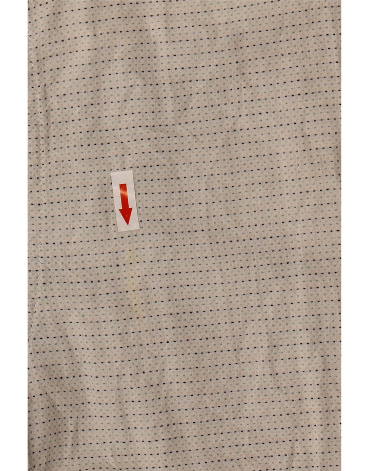 Cămașă Jack & Jones pentru bărbați cu mânecă scurtă, bumbac cu pete alb, mediu