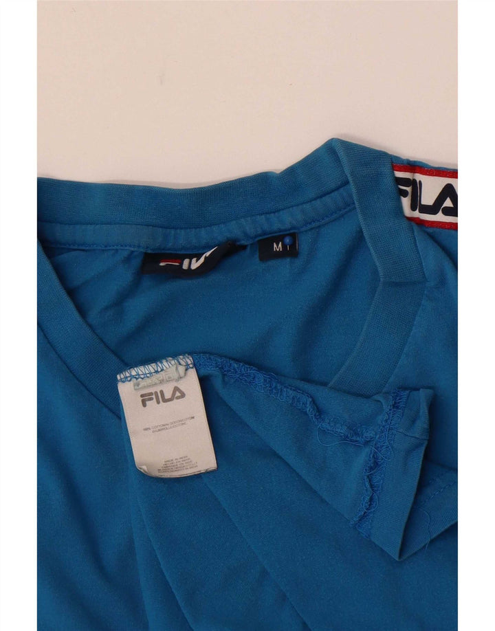 Tricou grafic Fila pentru bărbați Top Medium Blue Bumbac