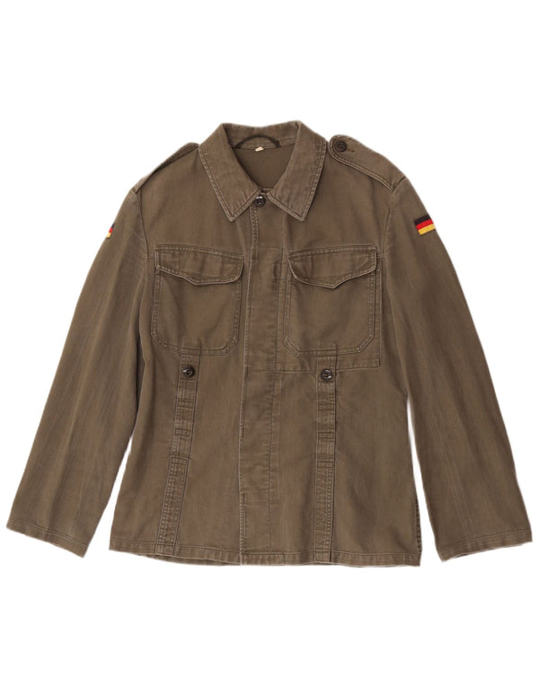 Cămașă militară vintage pentru femei UK 10 Small Khaki