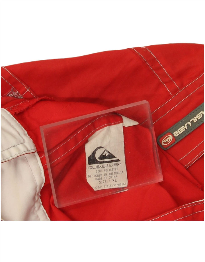 Pantaloni scurți de înot Quiksilver pentru bărbați XL poliester roșu
