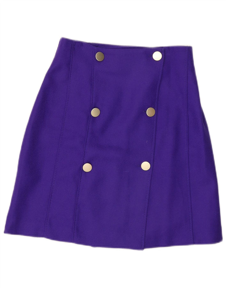 Massimo Dutti Fustă A-Line Femei EU 38 Small W28 Viscoză violet