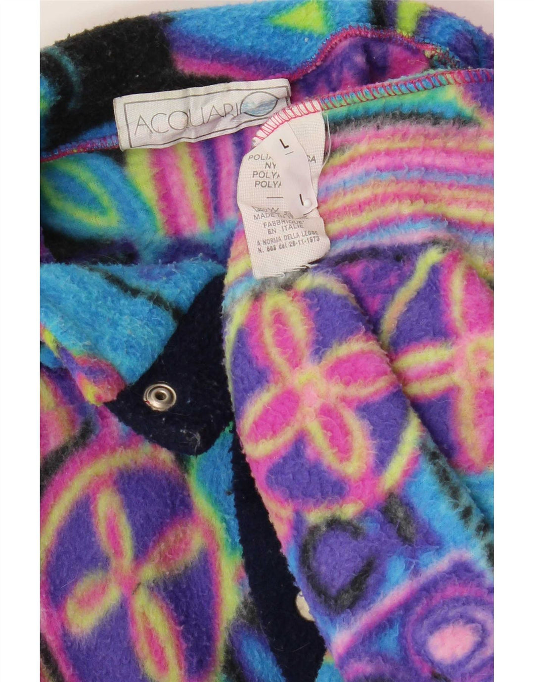 Pulover Vintage Anorak pentru bărbați din lână, mare, multicolor, geometric din poliamidă