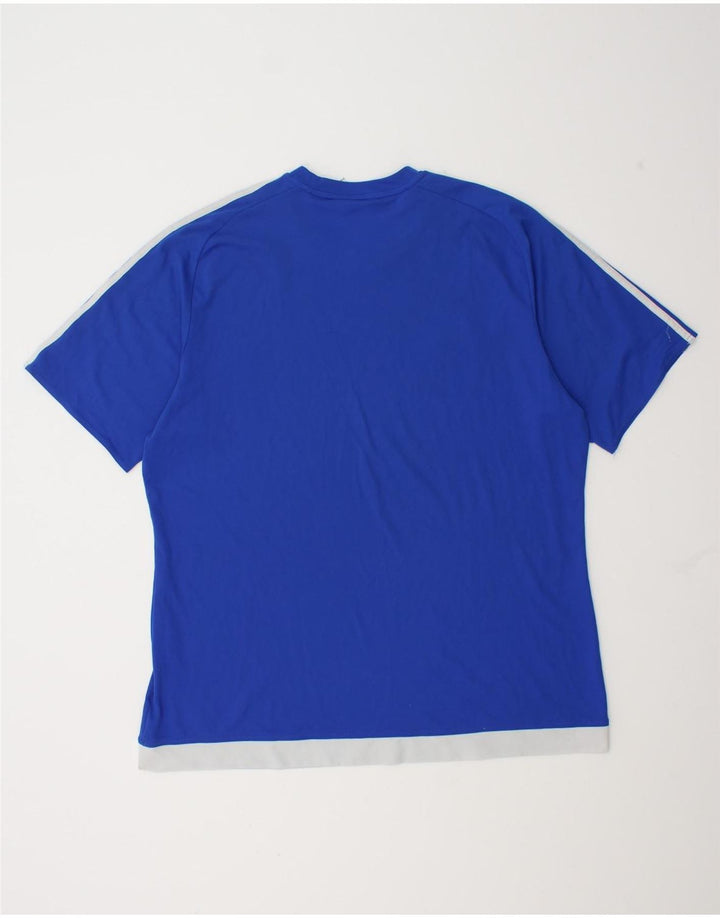 Tricou Adidas Climalite pentru bărbați Top XL, albastru, poliester color bloc