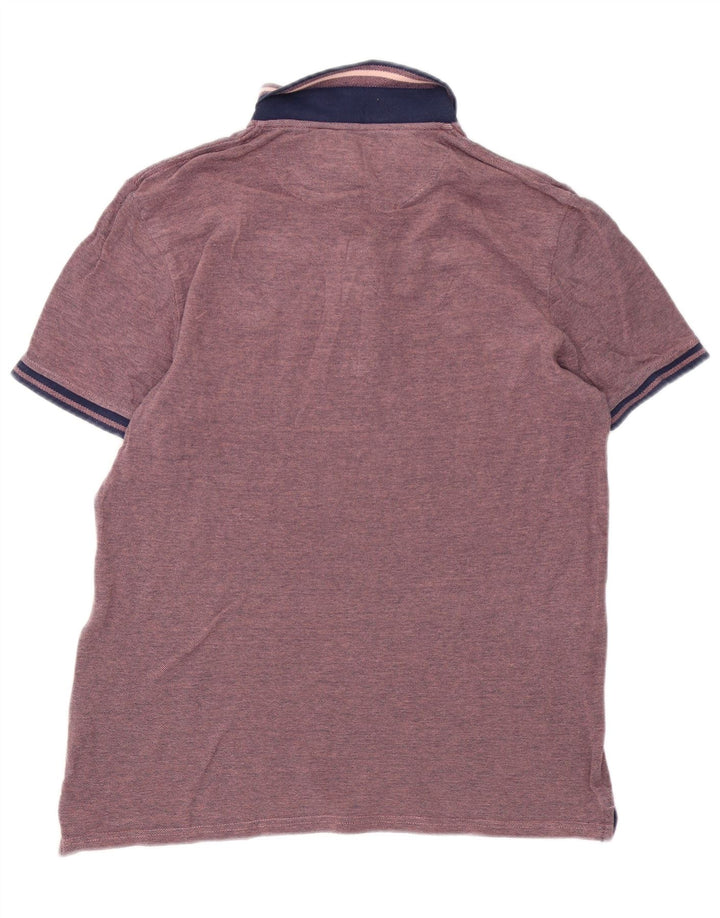 Tricou polo pentru bărbați Lyle & Scott, bumbac roz mare