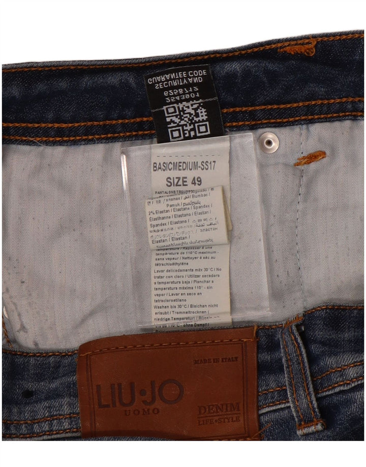 Blugi pentru bărbați Liu Jo Regular Slim IT 49 Medium L34 L25 Bumbac albastru