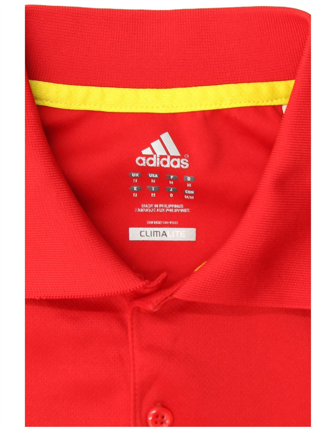 Tricou polo ADIDAS Climalite pentru bărbați, roșu mediu