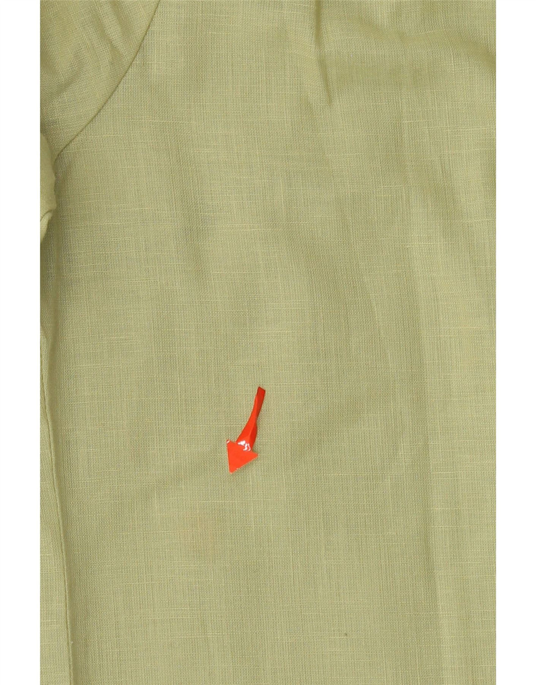 Bluză vintage pentru femei cu mâneci 3/4 cu volan în față, EU 40, inimă medie kaki