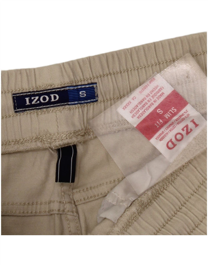 Pantaloni scurți cargo IZOD Slim Fit pentru bărbați, mici W29, bumbac, bej