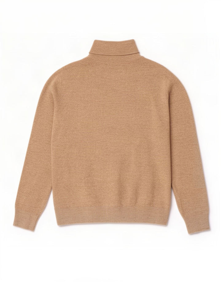 Pulover pentru femei Marks & Spencer cu gât rulat, poliester mic, bej, UK 10