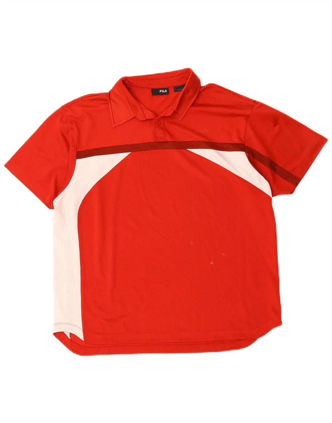 Tricou polo Fila pentru bărbați, mare, roșu, poliester color bloc