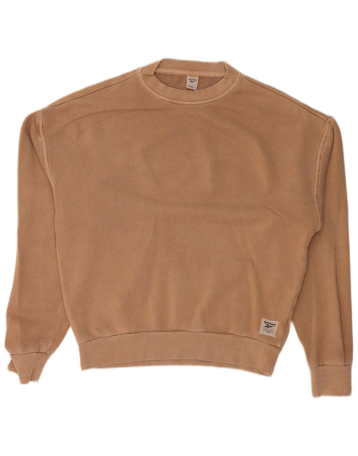 Pulover supradimensionat pentru femei REEBOK UK 4/6 XS bumbac bej