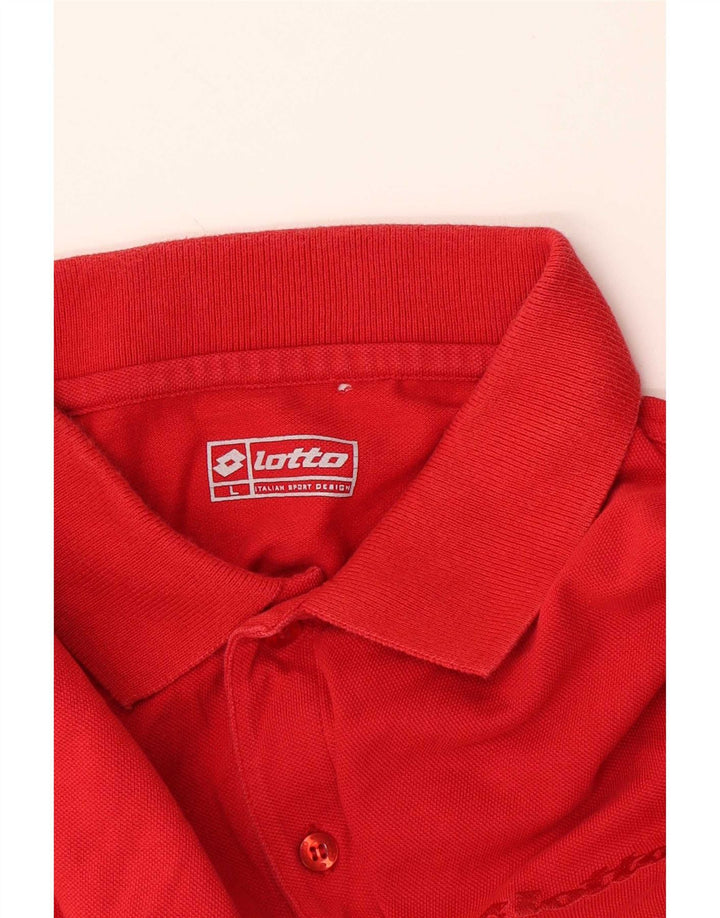 Tricou polo pentru bărbați Lotto, roșu mare