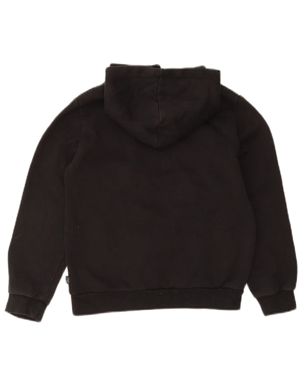 Pulover Puma pentru băieți, cu glugă grafică, 11-12 ani, bumbac negru