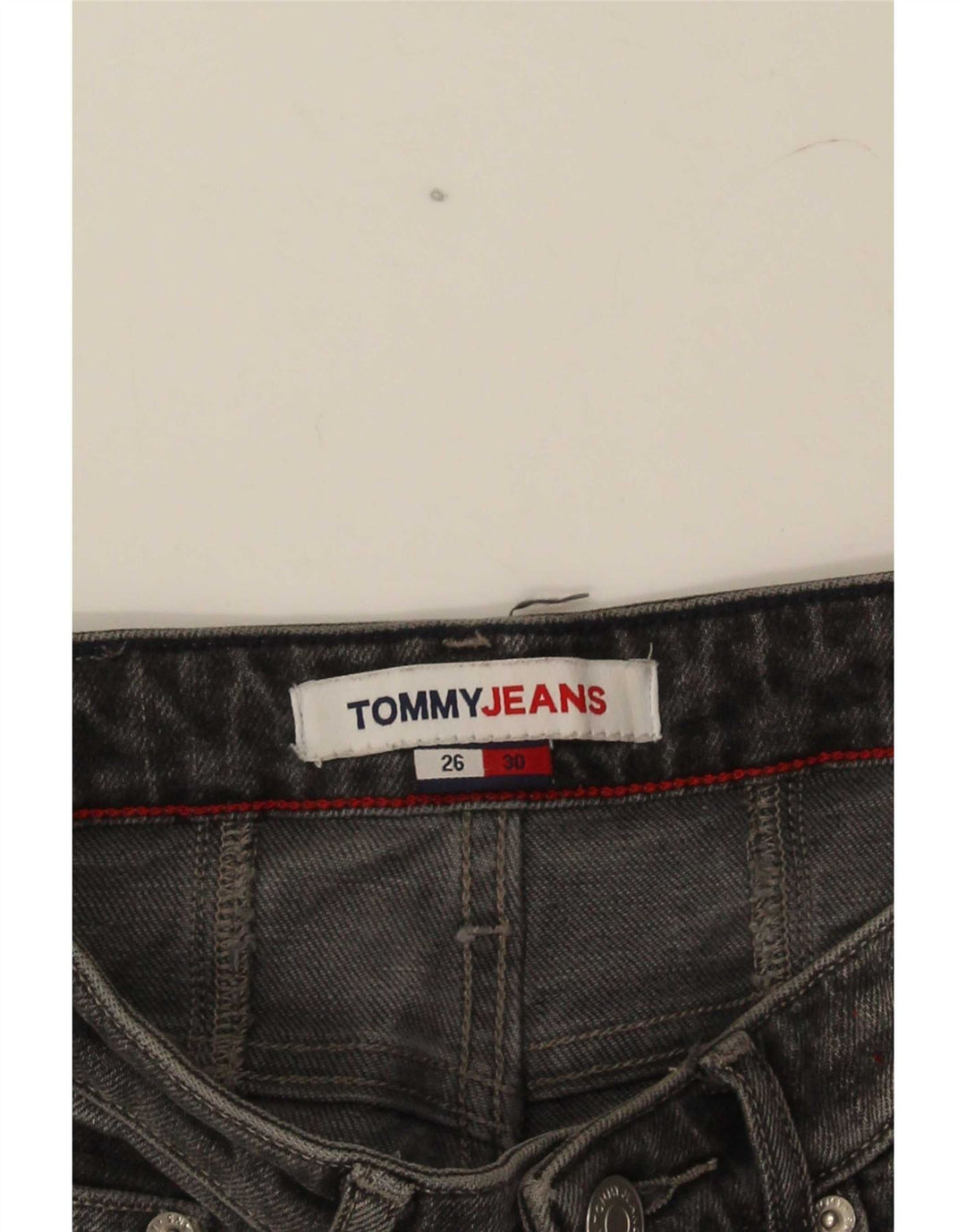 Blugi conici pentru femei Tommy Hilfiger W26 L25 gri