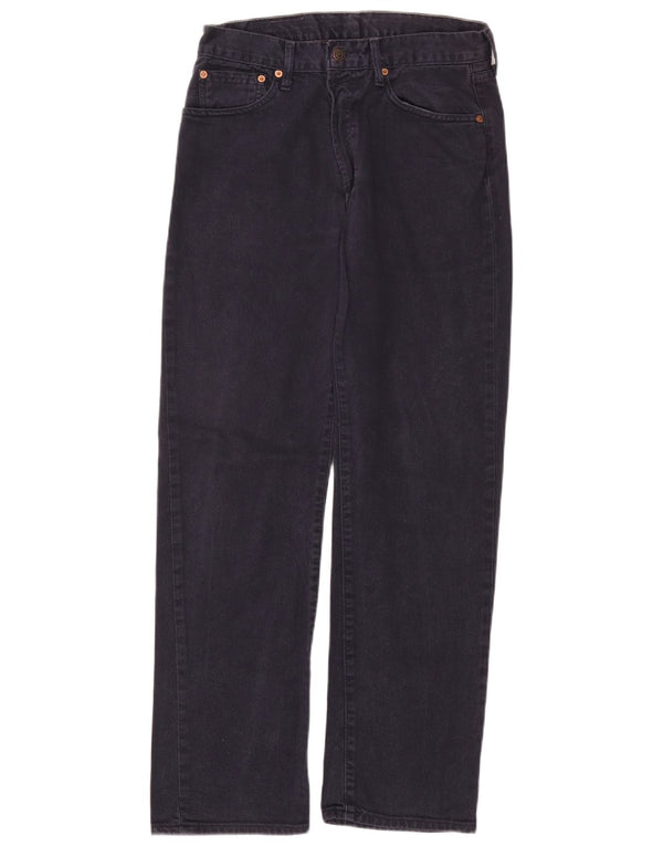 Blugi drepti pentru bărbați LEVI'S 551 W32 L30 bumbac bleumarin