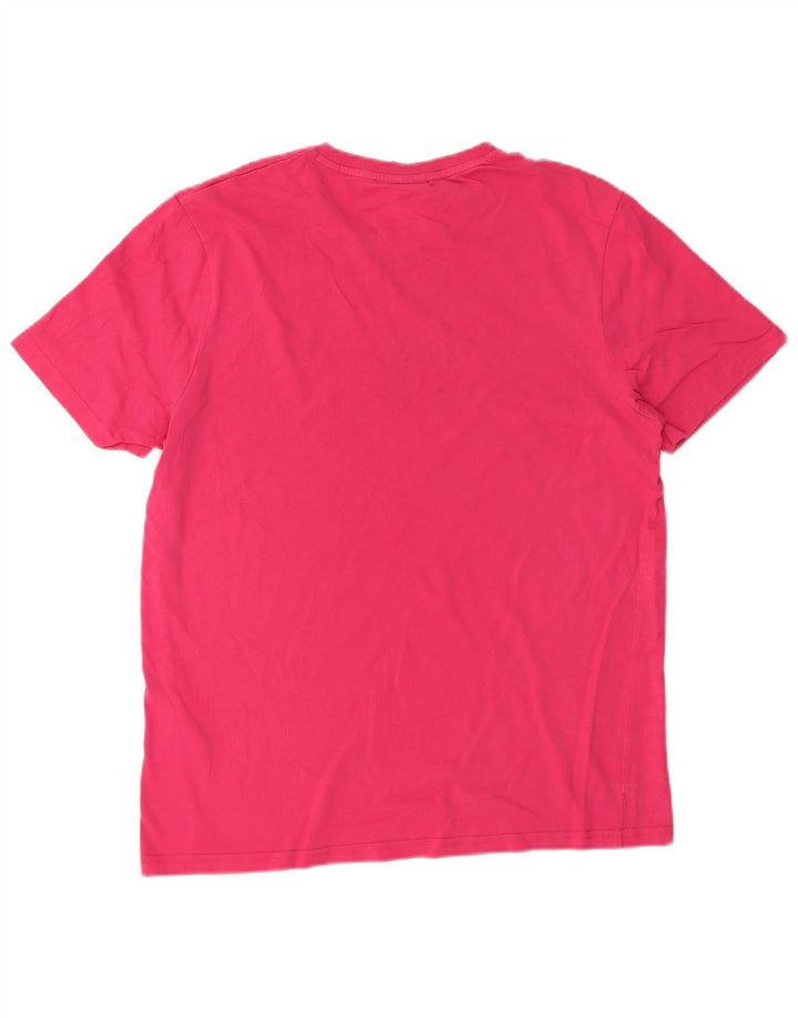 Tricou pentru bărbați Lyle & Scott Top mare din bumbac roz