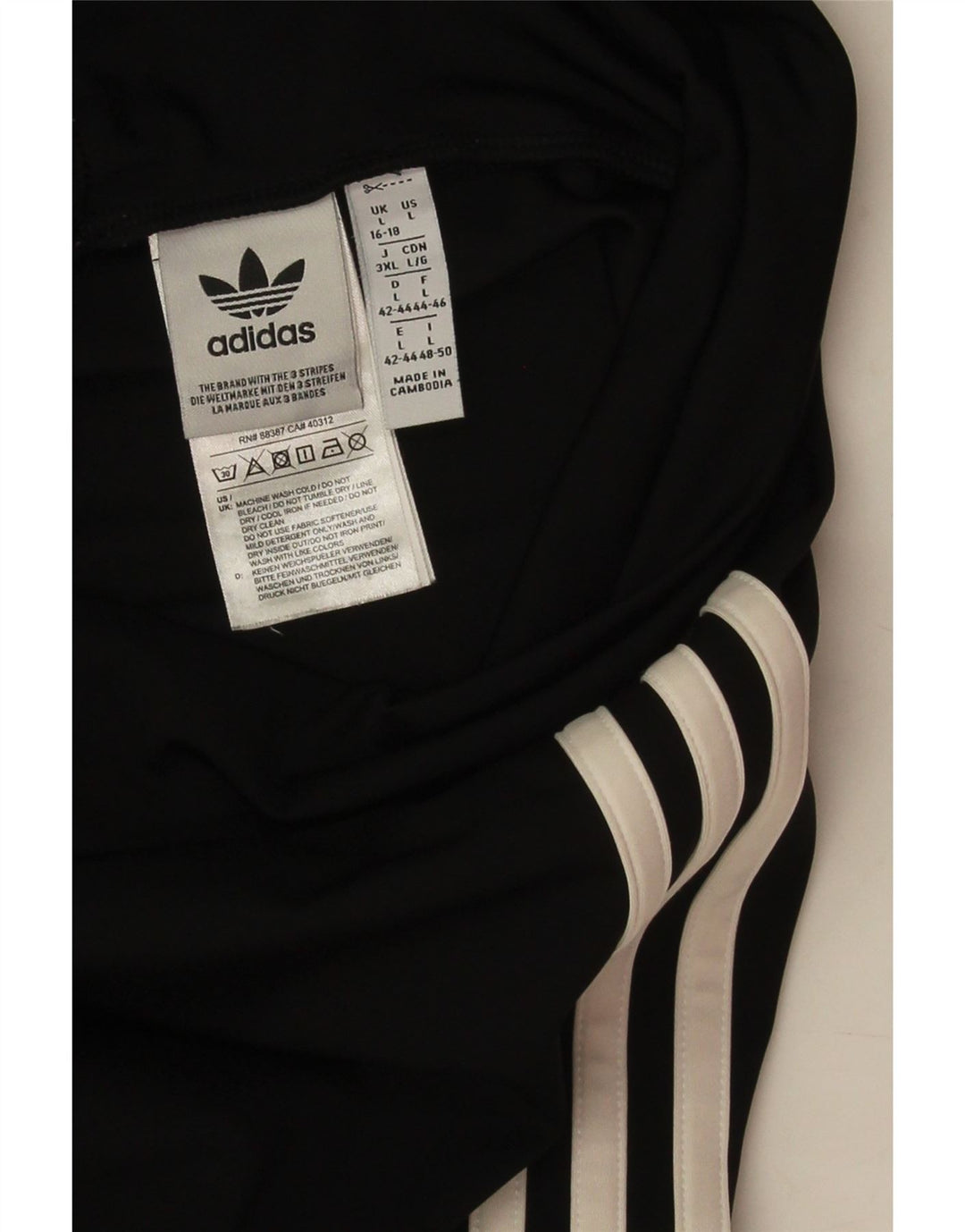 Leggings pentru femei Adidas Marea Britanie 16/18 Poliester negru mare