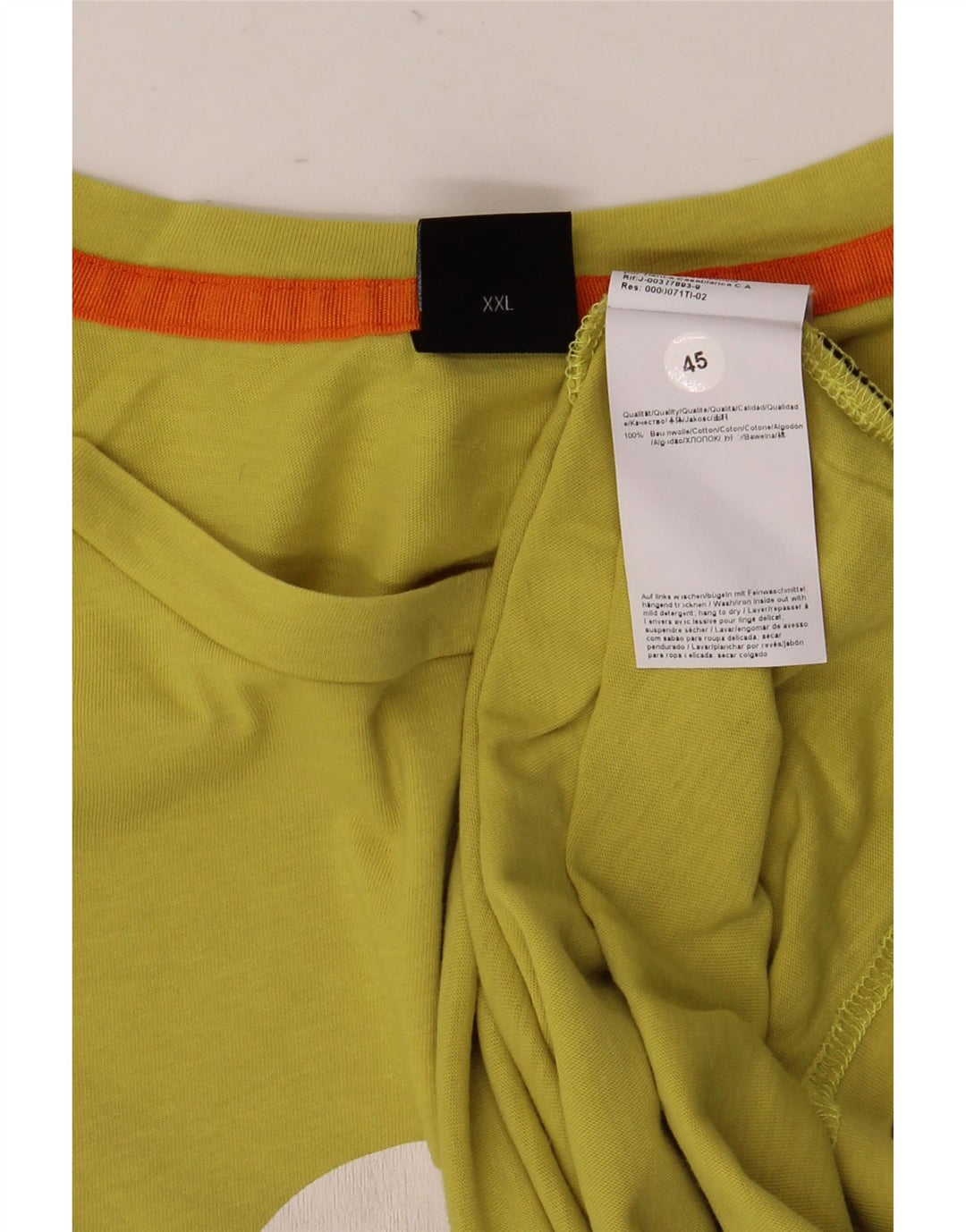 Tricou grafic pentru bărbați Hugo Boss Top 2XL bumbac galben