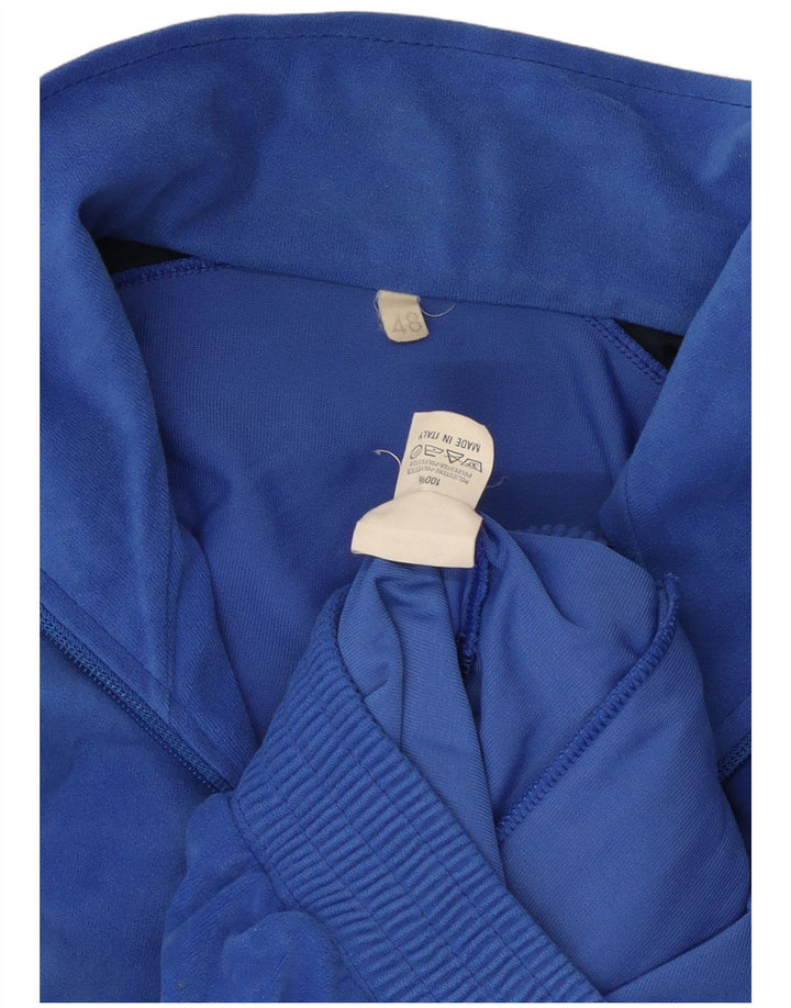 Jachetă de trening vintage pentru bărbați IT 48 Medium Blue Colorblock Poliester
