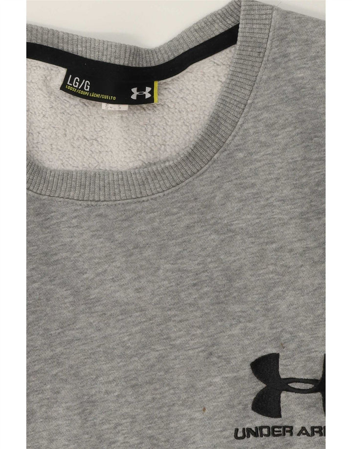 Pulover grafic pentru bărbați Under Armour, mare, gri, pete