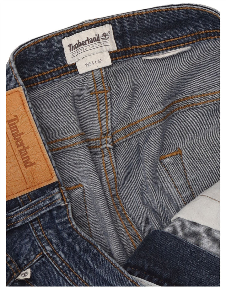 Blugi drepti pentru bărbați Timberland W34 L32 albastru