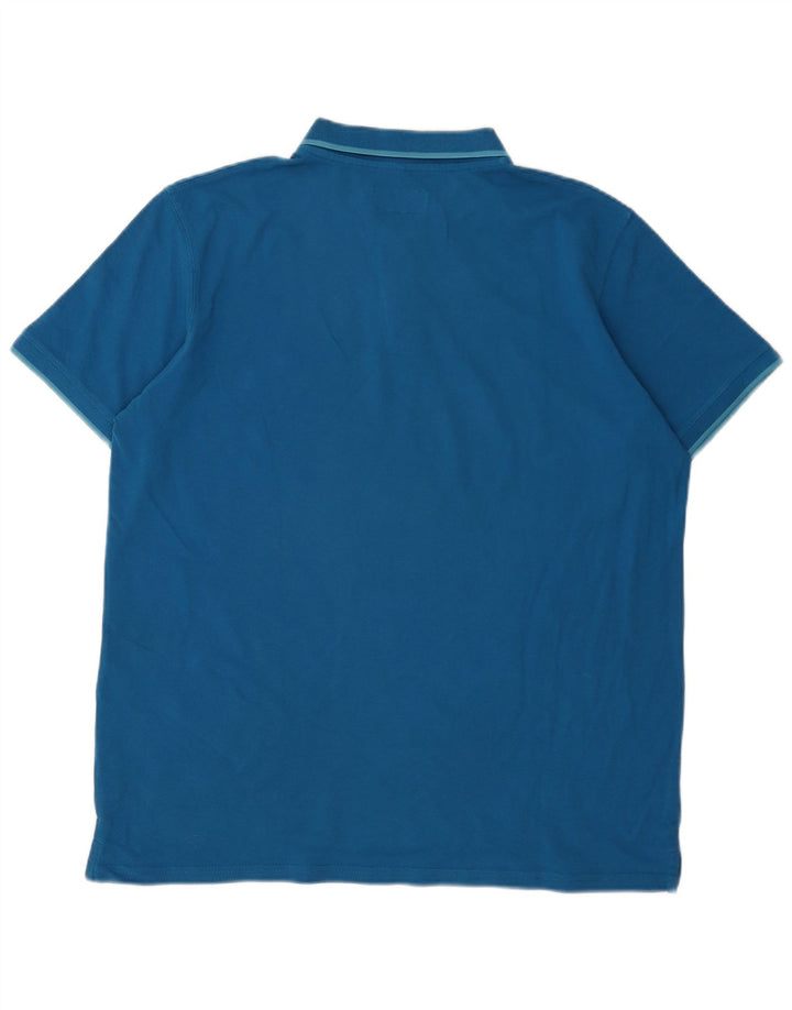 Cămașă polo Carrera pentru bărbați 2XL, bumbac albastru