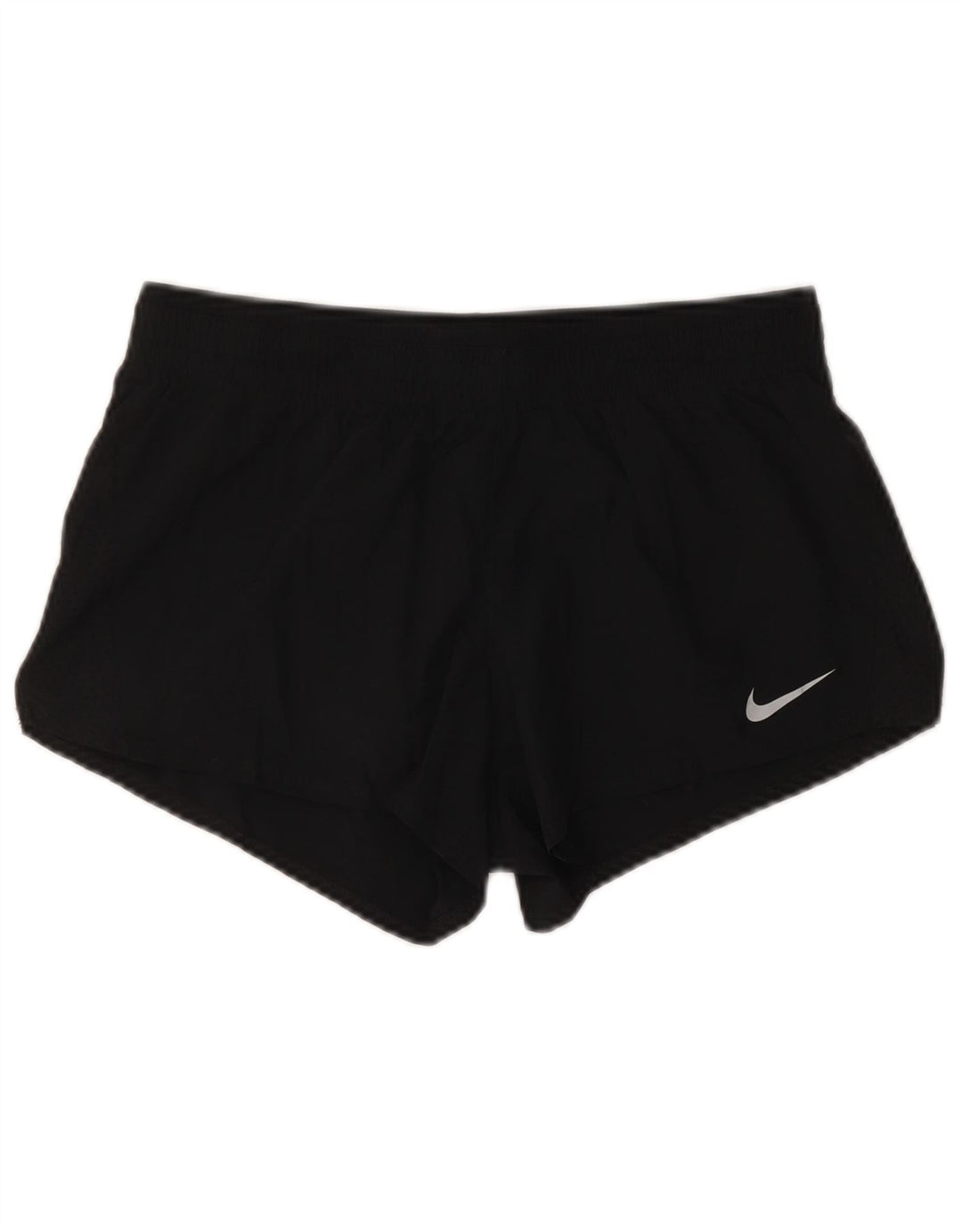Pantaloni scurti sport NIKE Dri Fit pentru femei UK 12 Poliester mediu negru