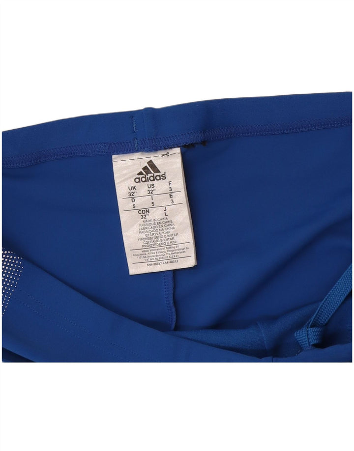 Pantaloni scurți de înot cu grafică Adidas pentru bărbați, nailon albastru mediu