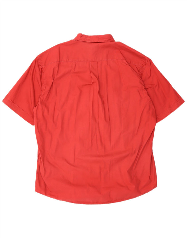 Cămașă cu mânecă scurtă pentru bărbați Sergio Tacchini, bumbac roșu XL