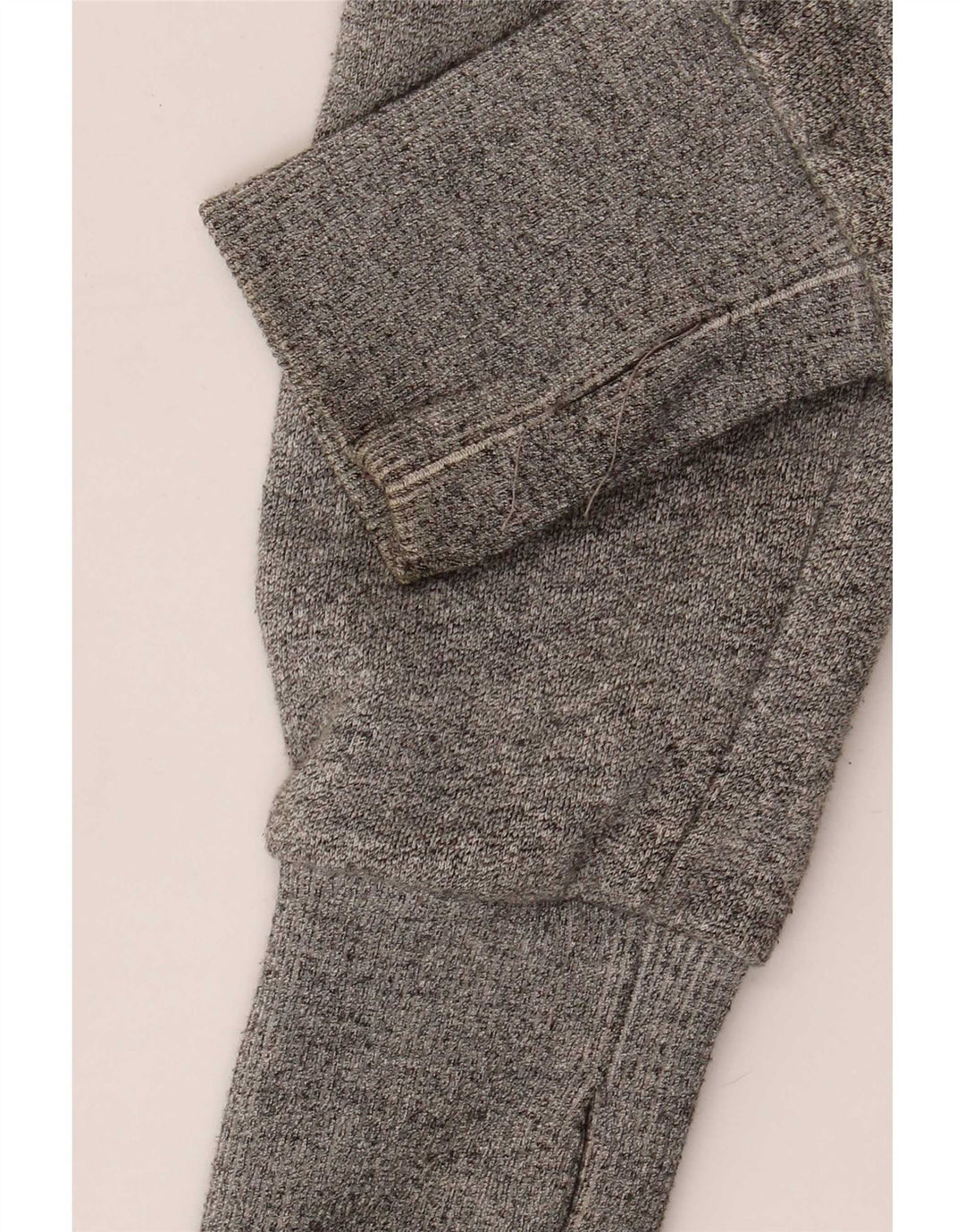 Pulover Superdry pentru bărbați, cu fermoar, din bumbac color bloc, gri mediu