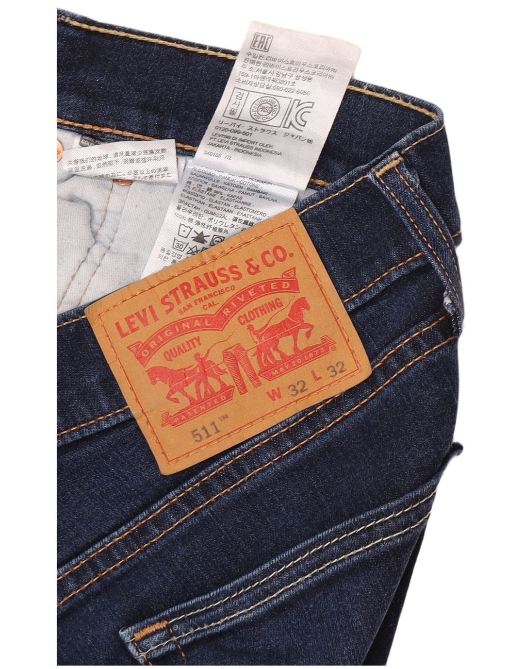 Blugi Levi's 511 Slim pentru femei W32 L29 Bumbac albastru